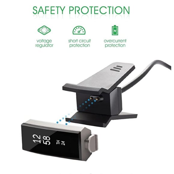 Fitbit Alta - Charging Clip Compatible for Replacement USB Charger Adapter NWOT - Picture 7 of 10